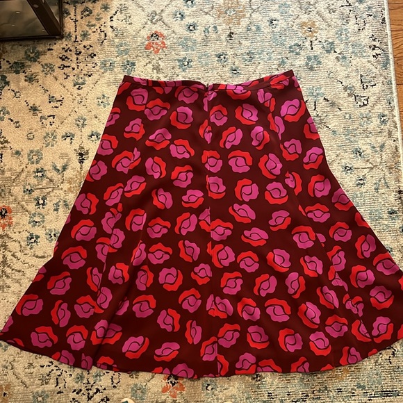 DVF Rosalita Ballet Rose Floral Silk Skirt - Picture 12 of 15